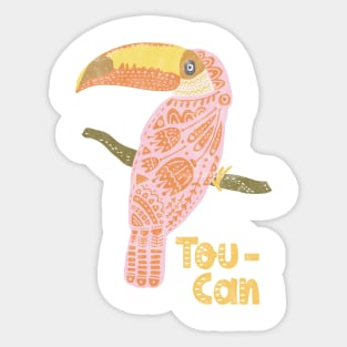 Boho Toucan Sticker